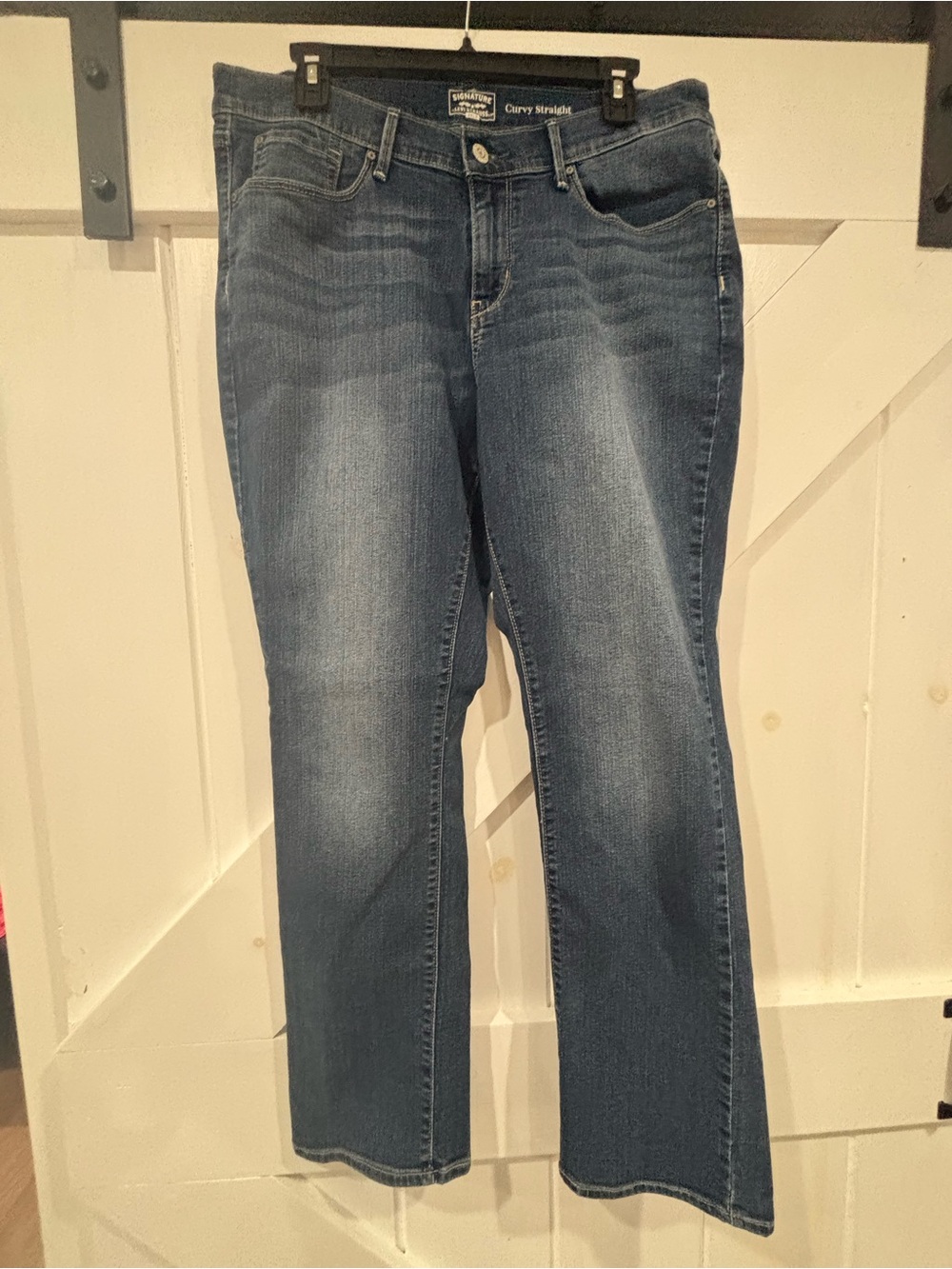 Levi's Women's Straight Leg Jeans in Classic Blue Wash